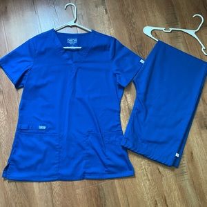 Blue Scrubs Set
